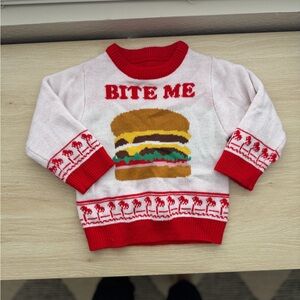 In-N-Out Burger “Bite Me” Baby Sweater